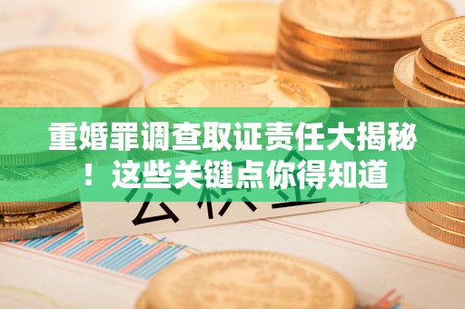 庐山重婚罪调查取证责任大揭秘！这些关键点你得知道