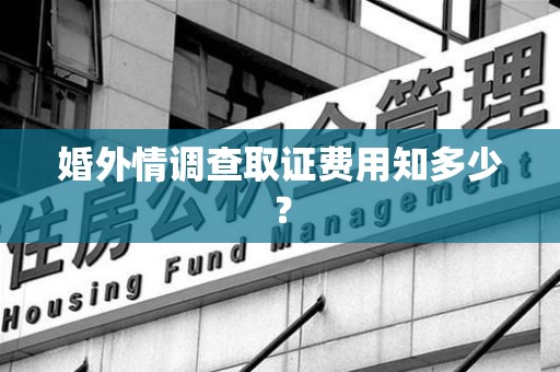 庐山婚外情调查取证费用知多少？