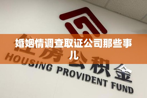 庐山婚姻情调查取证公司那些事儿