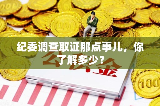 庐山纪委调查取证那点事儿，你了解多少？