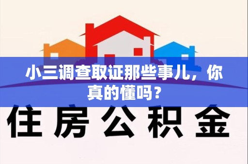 庐山小三调查取证那些事儿，你真的懂吗？