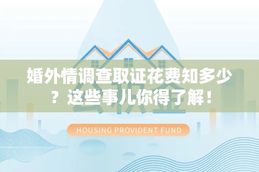 庐山婚外情调查取证花费知多少？这些事儿你得了解！