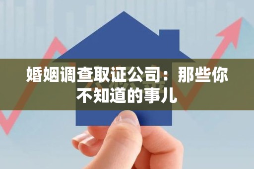 庐山婚姻调查取证公司：那些你不知道的事儿