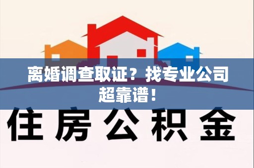 庐山离婚调查取证？找专业公司超靠谱！