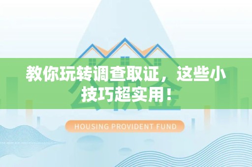 庐山教你玩转调查取证，这些小技巧超实用！