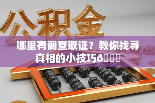 庐山哪里有调查取证？教你找寻真相的小技巧😎