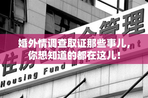 庐山婚外情调查取证那些事儿，你想知道的都在这儿！