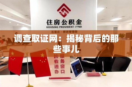 庐山调查取证网：揭秘背后的那些事儿