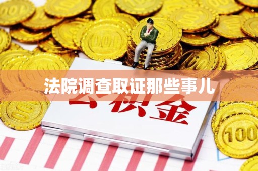 庐山法院调查取证那些事儿
