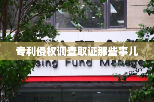 庐山专利侵权调查取证那些事儿
