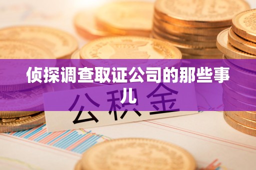 庐山侦探调查取证公司的那些事儿