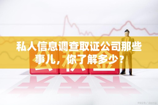 庐山私人信息调查取证公司那些事儿，你了解多少？