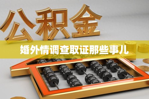 庐山婚外情调查取证那些事儿