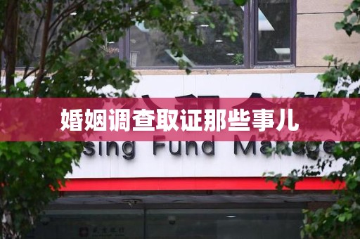 庐山婚姻调查取证那些事儿