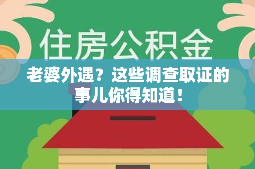 庐山老婆外遇？这些调查取证的事儿你得知道！