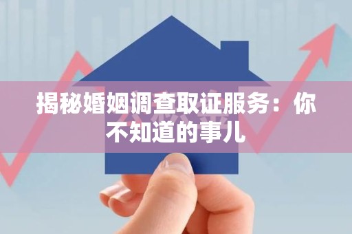 庐山揭秘婚姻调查取证服务：你不知道的事儿