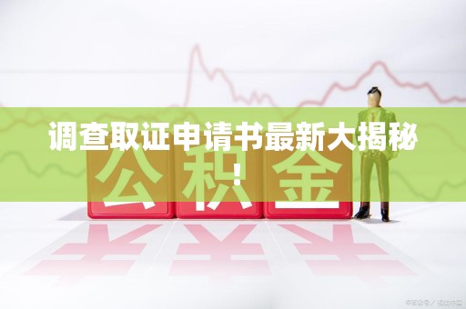 庐山调查取证申请书最新大揭秘！